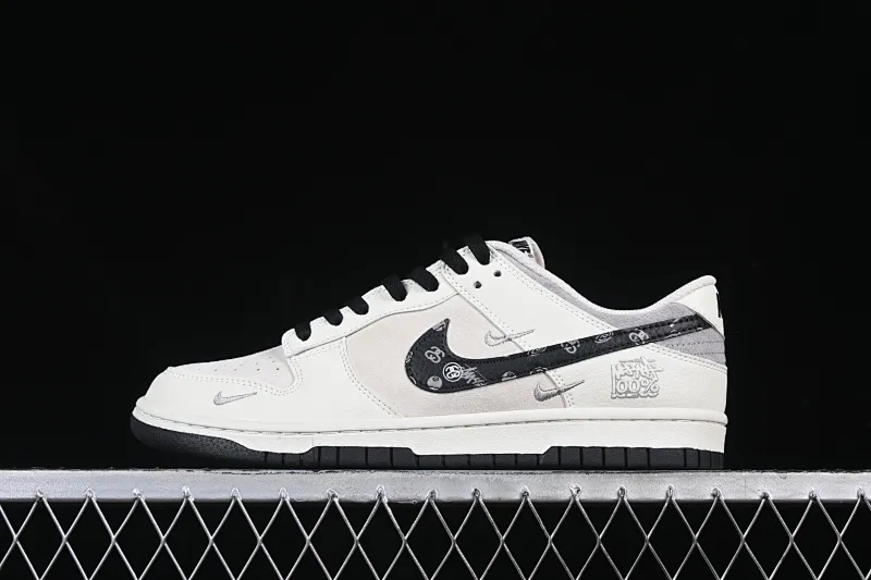 All categories Nk SB Dunk Series Nk SB Dunk Low High-end customized low-top sneakers Nk SB Dunk Low Stusi co-branded beige flower hook Anniversary high-end customized low-top casual sneakers DJ2024-055